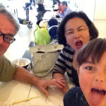 Me and the family making "Bear Faces".